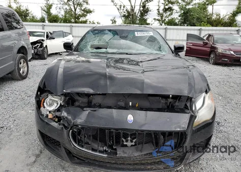 2016 Maserati Quattroporte S z USA, uszkodzony, nr VIN ZAM56RRA1G1167018